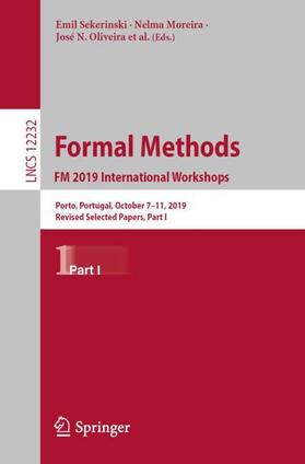 Sekerinski / Astarte / Moreira |  Formal Methods. FM 2019 International Workshops | Buch |  Sack Fachmedien