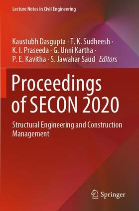 Dasgupta / Sudheesh / Jawahar Saud |  Proceedings of SECON 2020 | Buch |  Sack Fachmedien