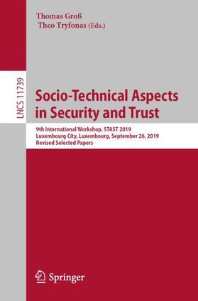 Tryfonas / Groß |  Socio-Technical Aspects in Security and Trust | Buch |  Sack Fachmedien
