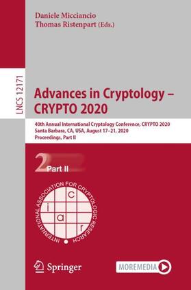 Ristenpart / Micciancio |  Advances in Cryptology ¿ CRYPTO 2020 | Buch |  Sack Fachmedien