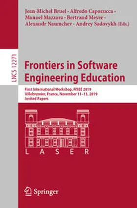 Bruel / Capozucca / Mazzara |  Frontiers in Software Engineering Education | eBook | Sack Fachmedien