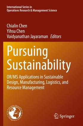 Chen / Jayaraman |  Pursuing Sustainability | Buch |  Sack Fachmedien