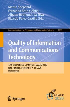 Shepperd / Pérez-Castillo / Brito e Abreu |  Quality of Information and Communications Technology | Buch |  Sack Fachmedien