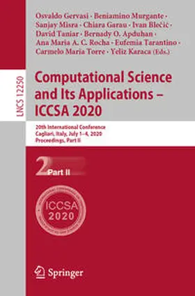 Gervasi / Murgante / Torre |  Computational Science and Its Applications – ICCSA 2020 | eBook | Sack Fachmedien