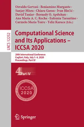 Gervasi / Murgante / Torre |  Computational Science and Its Applications – ICCSA 2020 | eBook | Sack Fachmedien