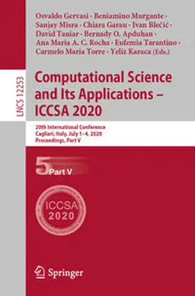 Gervasi / Murgante / Torre |  Computational Science and Its Applications – ICCSA 2020 | eBook | Sack Fachmedien