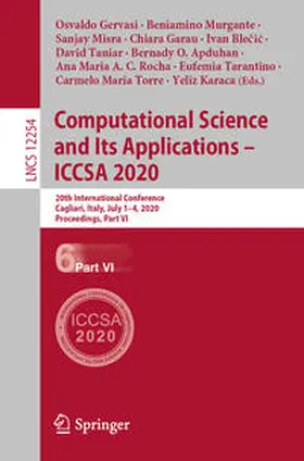 Gervasi / Murgante / Torre |  Computational Science and Its Applications – ICCSA 2020 | eBook | Sack Fachmedien