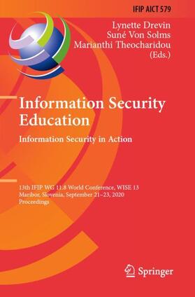 Drevin / Theocharidou / Von Solms | Information Security Education. Information Security in Action | Buch | 978-3-030-59293-6 | sack.de