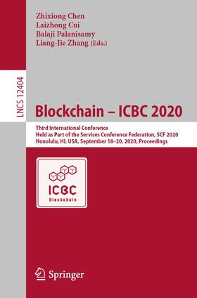 Chen / Zhang / Cui |  Blockchain ¿ ICBC 2020 | Buch |  Sack Fachmedien