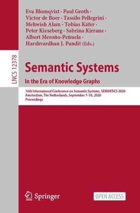 Blomqvist / Alam / Groth |  Semantic Systems. In the Era of Knowledge Graphs | Buch |  Sack Fachmedien