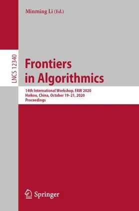 Li |  Frontiers in Algorithmics | Buch |  Sack Fachmedien