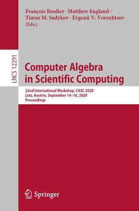 Boulier / Vorozhtsov / England |  Computer Algebra in Scientific Computing | Buch |  Sack Fachmedien