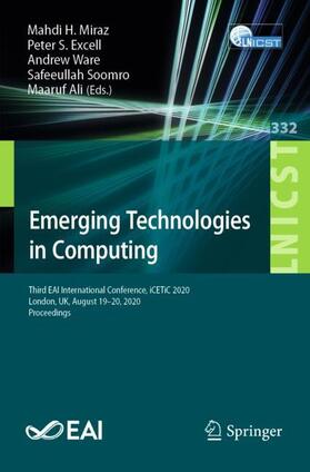 Miraz / Excell / Ali |  Emerging Technologies in Computing | Buch |  Sack Fachmedien