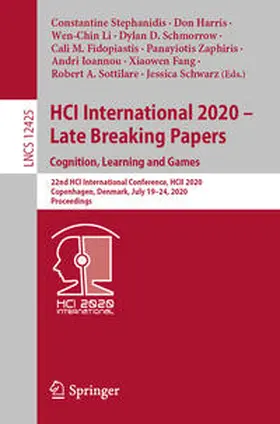 Stephanidis / Harris / Schwarz |  HCI International 2020 – Late Breaking Papers: Cognition, Learning and Games | eBook | Sack Fachmedien