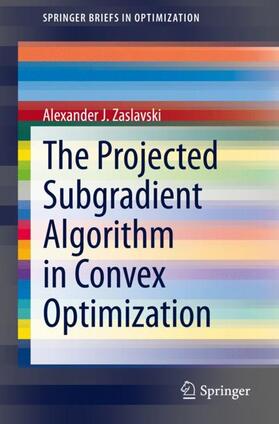 Zaslavski |  The Projected Subgradient Algorithm in Convex Optimization | Buch |  Sack Fachmedien