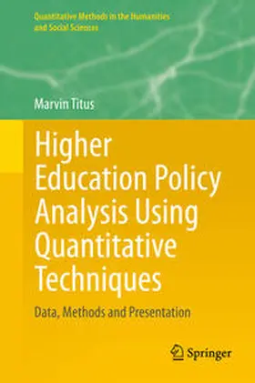 Titus |  Higher Education Policy Analysis Using Quantitative Techniques | eBook | Sack Fachmedien