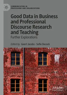 Jacobs / Decock |  Good Data in Business and Professional Discourse Research and Teaching | eBook | Sack Fachmedien