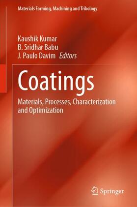 Kumar / Davim / Babu |  Coatings | Buch |  Sack Fachmedien