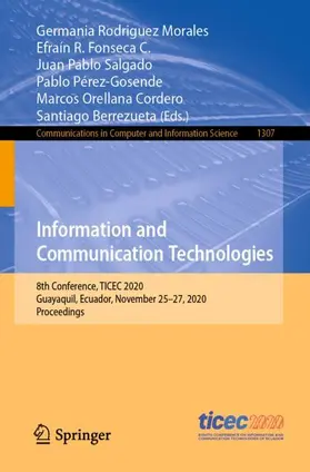 Rodriguez Morales / Fonseca C. / Berrezueta |  Information and Communication Technologies | Buch |  Sack Fachmedien