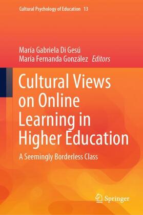 González / Di Gesú |  Cultural Views on Online Learning in Higher Education | Buch |  Sack Fachmedien