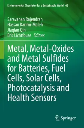 Rajendran / Lichtfouse / Karimi-Maleh |  Metal, Metal-Oxides and Metal Sulfides for Batteries, Fuel Cells, Solar Cells, Photocatalysis and Health Sensors | Buch |  Sack Fachmedien