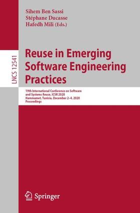 Ben Sassi / Mili / Ducasse |  Reuse in Emerging Software Engineering Practices | Buch |  Sack Fachmedien