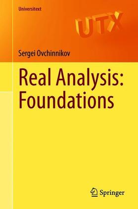 Ovchinnikov |  Real Analysis: Foundations | Buch |  Sack Fachmedien