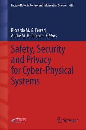 Teixeira / Ferrari |  Safety, Security and Privacy for Cyber-Physical Systems | Buch |  Sack Fachmedien