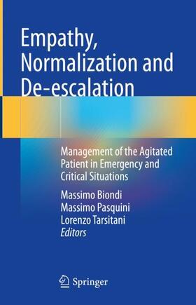 Biondi / Tarsitani / Pasquini |  Empathy, Normalization and De-escalation | Buch |  Sack Fachmedien