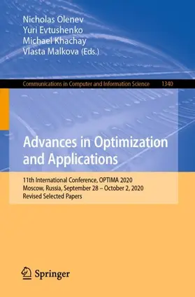 Olenev / Malkova / Evtushenko |  Advances in Optimization and Applications | Buch |  Sack Fachmedien