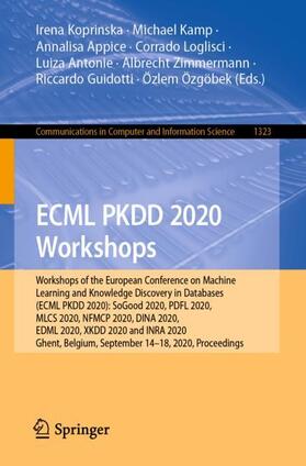 Koprinska / Gavaldà / Kamp |  ECML PKDD 2020 Workshops | Buch |  Sack Fachmedien