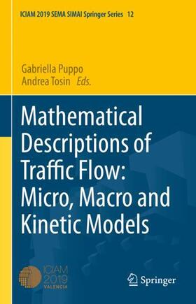 Tosin / Puppo |  Mathematical Descriptions of Traffic Flow: Micro, Macro and Kinetic Models | Buch |  Sack Fachmedien
