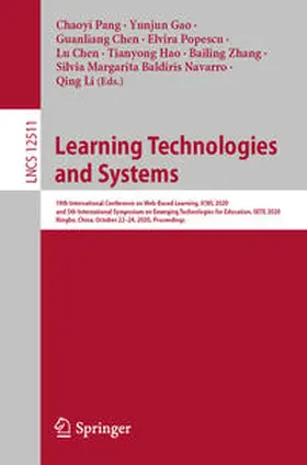 Pang / Gao / Chen |  Learning Technologies and Systems | eBook | Sack Fachmedien