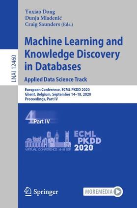 Dong / Saunders / Mladenic |  Machine Learning and Knowledge Discovery in Databases: Applied Data Science Track | Buch |  Sack Fachmedien