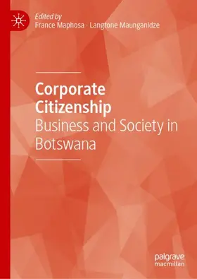 Maunganidze / Maphosa |  Corporate Citizenship | Buch |  Sack Fachmedien