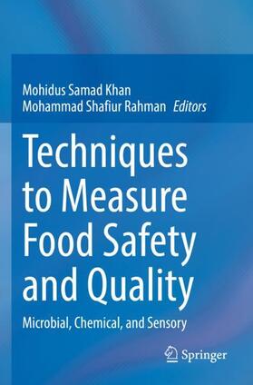 Shafiur Rahman / Khan |  Techniques to Measure Food Safety and Quality | Buch |  Sack Fachmedien