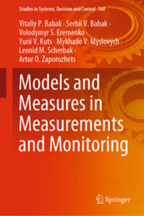 Babak / Eremenko / Kuts |  Models and Measures in Measurements and Monitoring | eBook | Sack Fachmedien