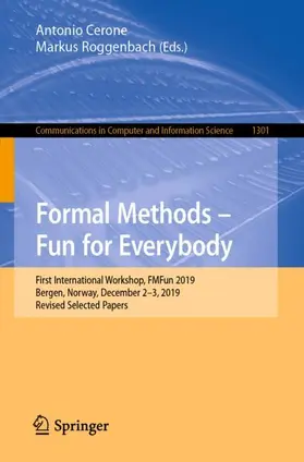 Roggenbach / Cerone |  Formal Methods ¿ Fun for Everybody | Buch |  Sack Fachmedien