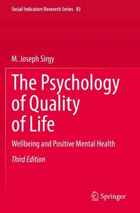 Sirgy |  The Psychology of Quality of Life | Buch |  Sack Fachmedien