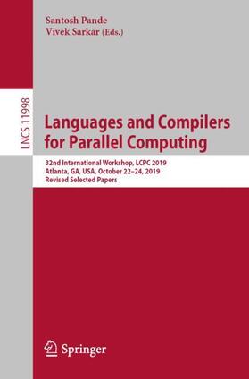 Sarkar / Pande |  Languages and Compilers for Parallel Computing | Buch |  Sack Fachmedien
