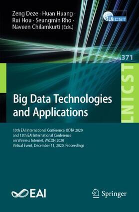 Deze / Huang / Chilamkurti |  Big Data Technologies and Applications | Buch |  Sack Fachmedien