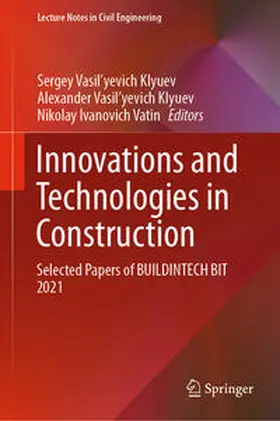 Klyuev / Vatin |  Innovations and Technologies in Construction | eBook | Sack Fachmedien