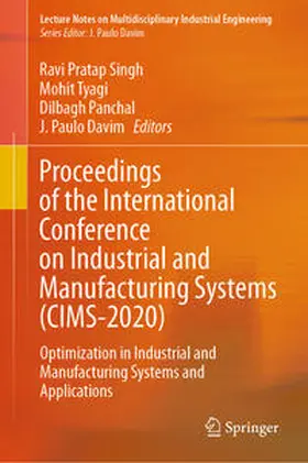 Pratap Singh / Tyagi / Panchal |  Proceedings of the International Conference on Industrial and Manufacturing Systems (CIMS-2020) | eBook | Sack Fachmedien