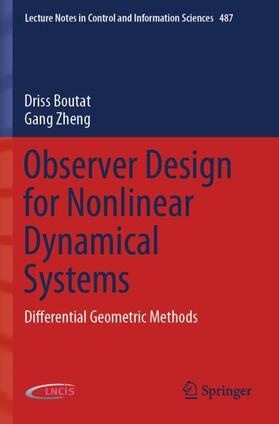 Zheng / Boutat |  Observer Design for Nonlinear Dynamical Systems | Buch |  Sack Fachmedien