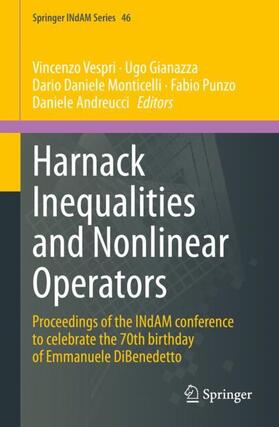 Vespri / Gianazza / Andreucci |  Harnack Inequalities and Nonlinear Operators | Buch |  Sack Fachmedien