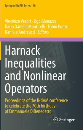 Vespri / Gianazza / Andreucci |  Harnack Inequalities and Nonlinear Operators | Buch |  Sack Fachmedien