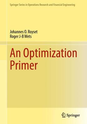 Wets / Royset |  An Optimization Primer | Buch |  Sack Fachmedien