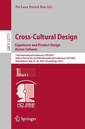 Rau |  Cross-Cultural Design. Experience and Product Design Across Cultures | Buch |  Sack Fachmedien