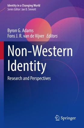 van de Vijver / Adams |  Non-Western Identity | Buch |  Sack Fachmedien
