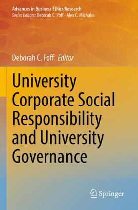 Poff |  University Corporate Social Responsibility and University Governance | Buch |  Sack Fachmedien